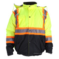 Hivis gestreifte Weste Arbeit reflektierende Kleidung Arbeitsjacke